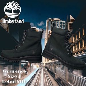 Timberland Women's Courmayeur Valley 6 inch Boot Black Nubuck